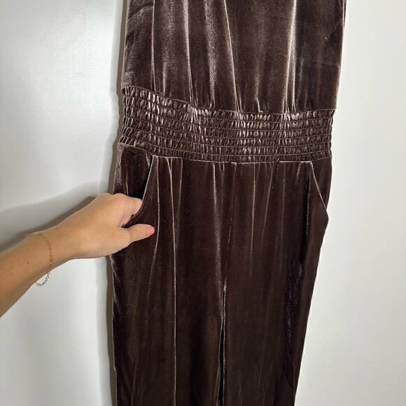 Commando Velvet Tank Jumpsuit Women's Brown Size Small - Picture 4 of 6
